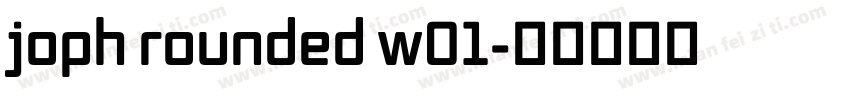 joph rounded w01字体转换